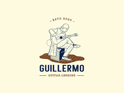 Guillermo Guitar Lessons art branding design graphic design illustration illustrator logo ui vector vector art