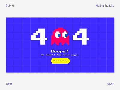 Daily UI 008 | 404 Page