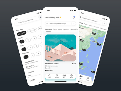 Travel App app clean design graphic design minimal ui ux