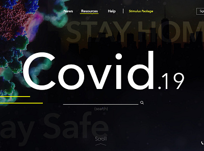 Covid 19 Website Concept adobe xd affinity designer digital design graphic design illustrator ux web
