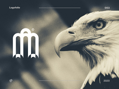 Logofolio 003 - Eagle © branding design flat graphic design icon illustrator logo minimal vector