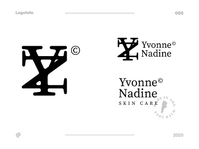 Logofolio 005 - Yvonne Nadine© branding design flat graphic design icon logo minimal type typography vector
