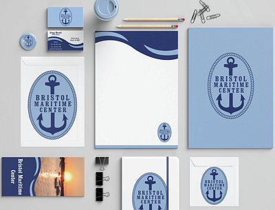 Bristol Maritime Center branding design logo print print design