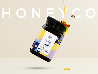HONEYCO Honey Packaging Design brand design brand identity branding honey honey packaging honeyco illustration key visual logo packaging packaging design type typography