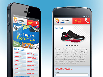 Suncoast Identification Solutions Mobile Website mobile website