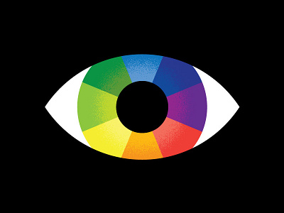 Rainbow Eye eye logo rainbow