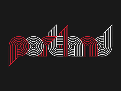 Portland 2 blazers portland type design typeface