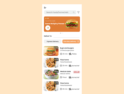 Food delivery app android app design android app development android design app design application designer figma figmadesign food food app food delivery app freelance designer freelancer ui ui design uidesign