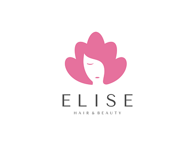 Elise accesories beauty branding cosmetic design hair illustraion logo sign skin symbol vector