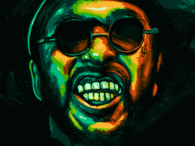 Schoolboy Q Illustration design digital art digital illustration digital painting groovy q illustration music portrait rap rap art rapper schoolboy q
