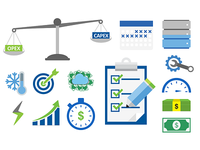 Graphical Library business graphics icons illustration sales