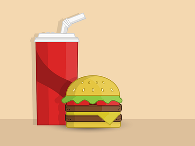 Burger and shake