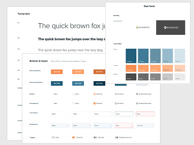 Boundless UI Style Guide boundless branding color style guide ui ui component