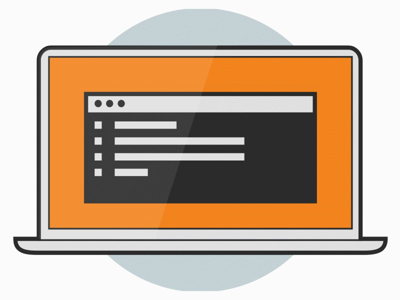 Laptop Terminal Screen by Julie West on Dribbble