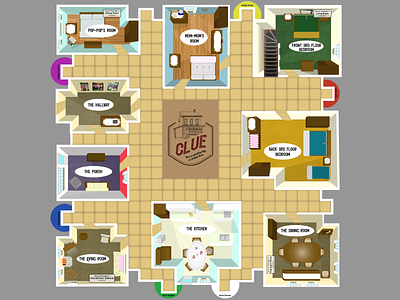 Family board game board game clue family game home illustration