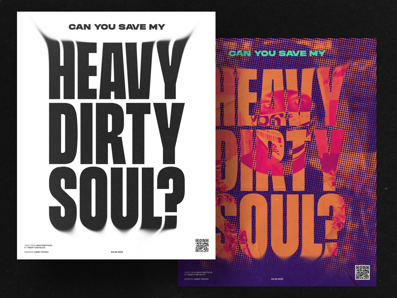 Heavydirtysoul Typographic Poster Design by Albert Ortego on Dribbble