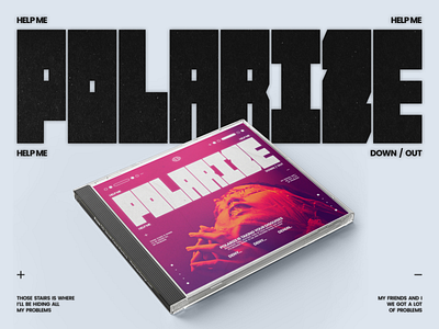 Polarize Poster design graphic design mockup product design typography typoster