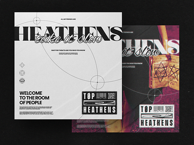 Heathens Poster design graphic design poster typography typoster
