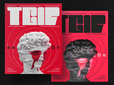 Migraine Poster design graphic design poster typography typoster