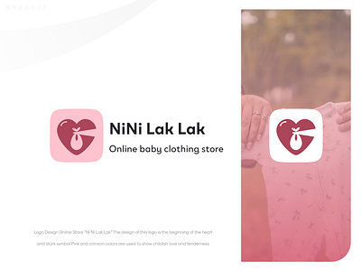 Logo Ni Ni Lak Lak afghanistan baby baby logo branding clothing dress figma flat illustrator iran logo design logodesign minimal minimal logo minimalist norouzi online shop logo online store persian لباس