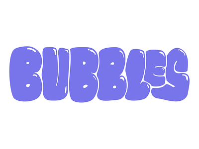 Bubbles word mark branding custom lettering custom type custom typography typogaphy wordmark