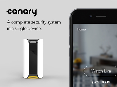 Canary iOS App Preview app app store application connected device internet of things ios iphone mobile ui user interface ux
