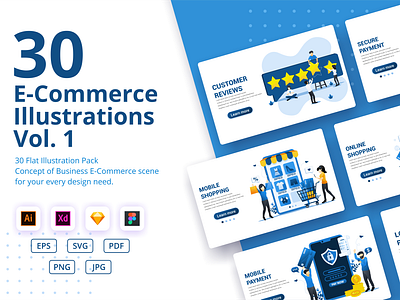 E-Commerce concept illustrations Vol. 1