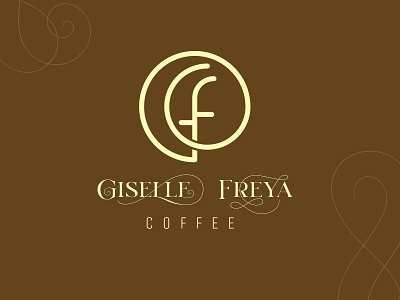 Giselle Freya Coffee Logo bangladeshi logo designer brand design brand identity branding coffee brand coffee brand logo coffee branding design feminine logo graphic design illustration lettering logo logo design