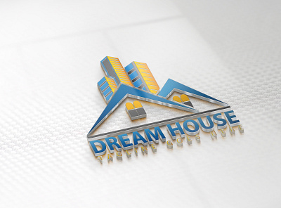 Dream house brand identity design branding building logo colorful company logo construction logo design flat illustration logo logo design minimal modern unique