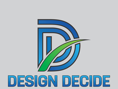 Design Decide brand identity design branding colorful company logo flat letter logo logo logo design minimal modern unique