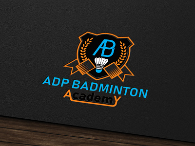 ADP Badminton Academy badminton logo brand identity design colorful company logo flat gaming logo graphic design graphic designer illustration logo logo design minimal modern unique