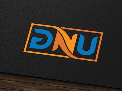 Logo for DNU company brand identity design flat illustration letter logo logo design logo design concept logo designer logodesign minimal modern professional professional logo design unique