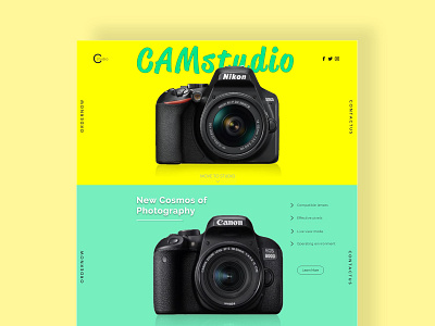 Web UX design for Camstudio camera design logo ui ux uxui web design webdesign website