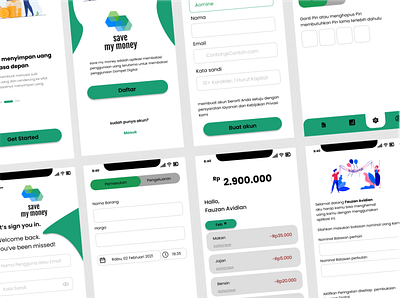 Save my Money branding design ui ux