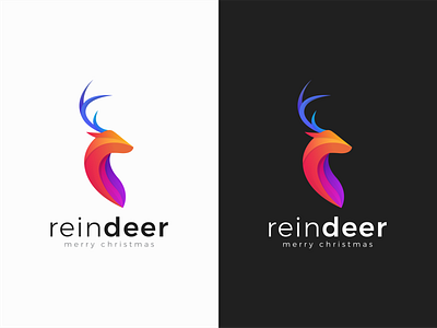 Reindeer Colorfull Logo abstract animal art background cartoon colorful decoration deer design element graphic happy head illustration isolated nature symbol vector white wildlife