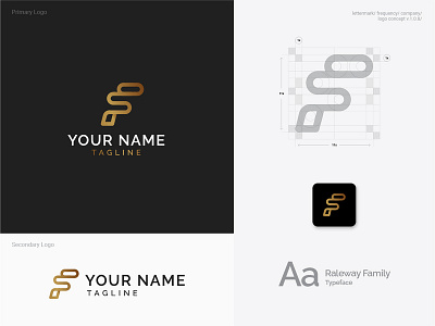 Initial Letter F Company Logo Template