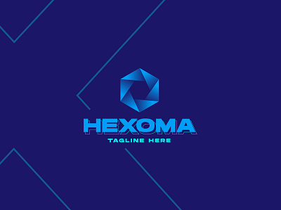 Modern Tech Hexagonal Logo Template, Available Custom Logo available company customized hexagonal logo modern modify technology template