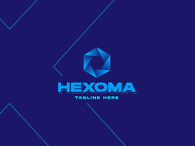 Modern Tech Hexagonal Logo Template, Available Custom Logo