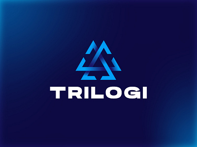 Imposible Trilogi of Modern Triangle Logo Template