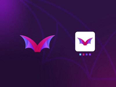 Colorful Animal Series, Energic Bat Logo Templates