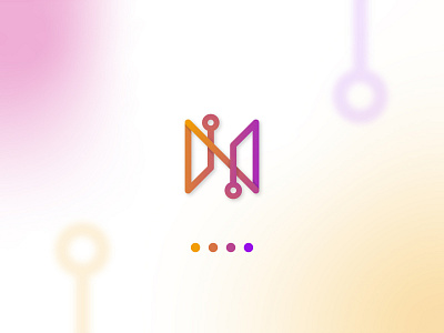 Initial "N" Modern Logo for Company and Startup app colorful company custom design gradient logo modern startup techology template web