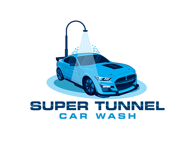 Super Tunnel Car Wash Logo Design