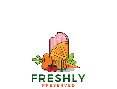 Food brand logo brand identity branding carrot cherry design food ice cream illustration logo vector