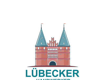 Lübecker Handwerker Logo design brand design brand identity branding design desinger illustration line art line art logo logo vector
