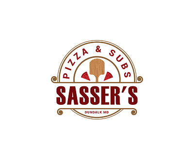 Pizza & Bubs Sasser's Logo Design brand design brand identity branding design fast food food illustration logo pizza restaurant vector