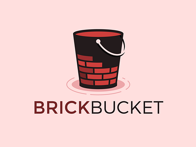 Brick Bucket Logo Design brand design brand identity branding brick bucket construction creative design graphic design illustration logo logo design vector water