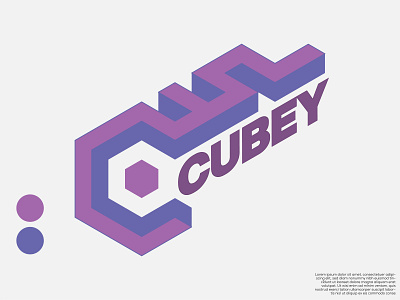 CUBE logo design"CUBEY". branding graphic design logo