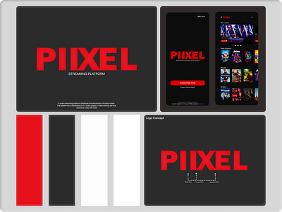 Mood board & Logo Design PIIXEL app design graphic design logo ui