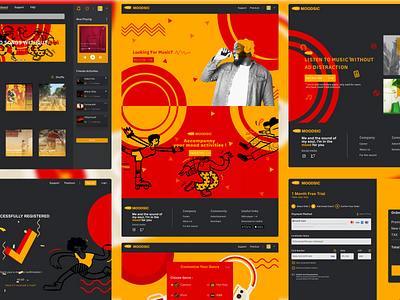 Streaming Music Online UI Design's