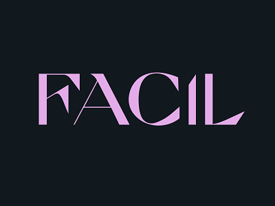 FACIL Logo ai branding design logo logotype visual identity